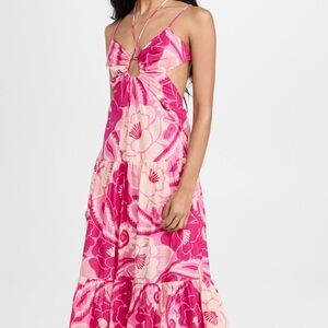 Floral Pink Maxi Dress